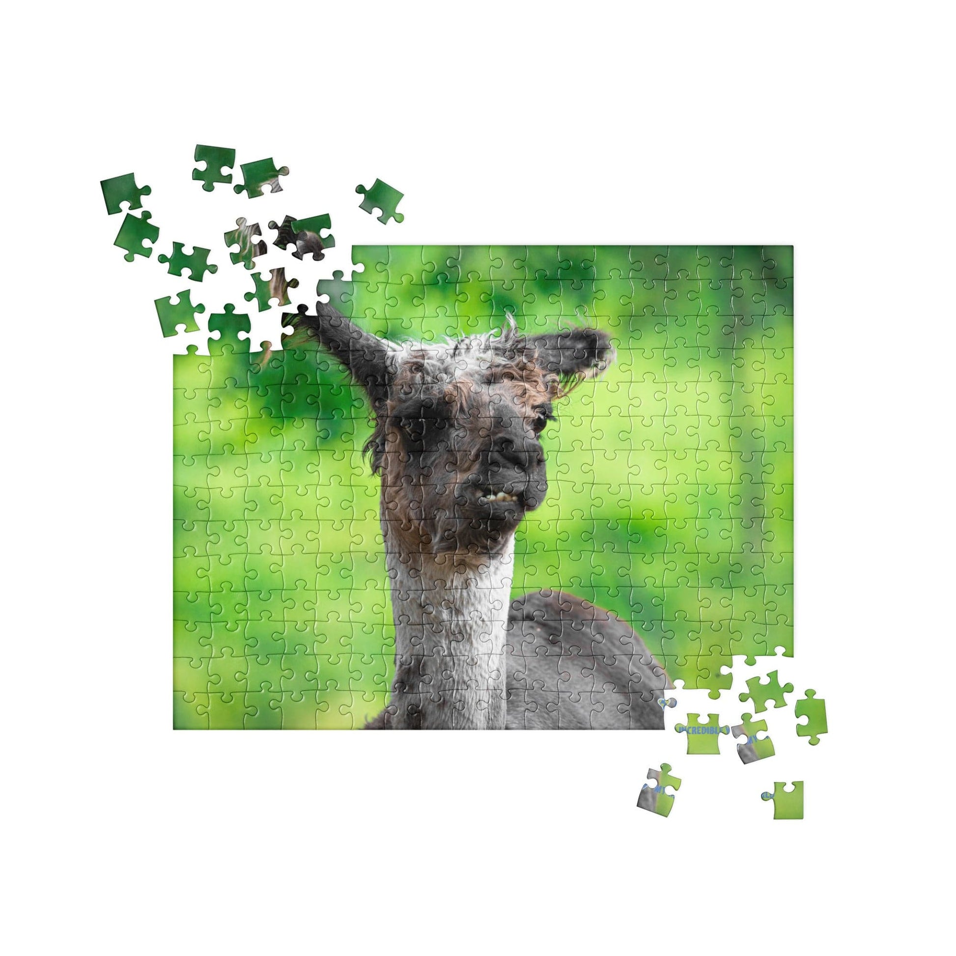 "Puzzled Llama" Llama Jigsaw Puzzle 252 pieces