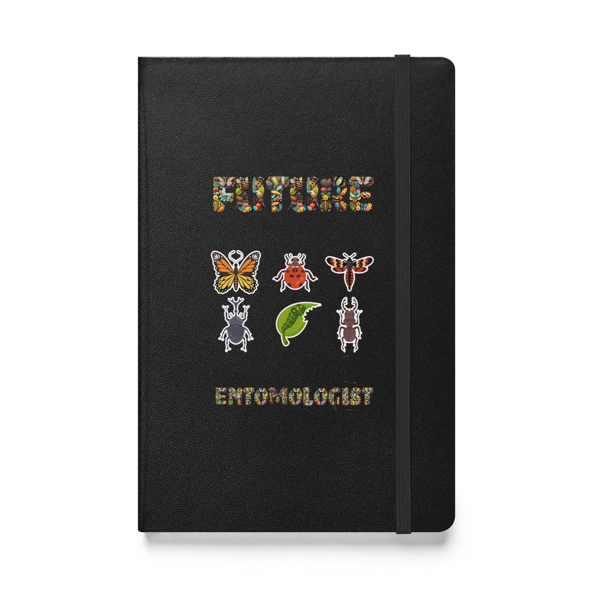 "Future Entomologist" Bugs & Insects Hardcover Notebook/Journal Black