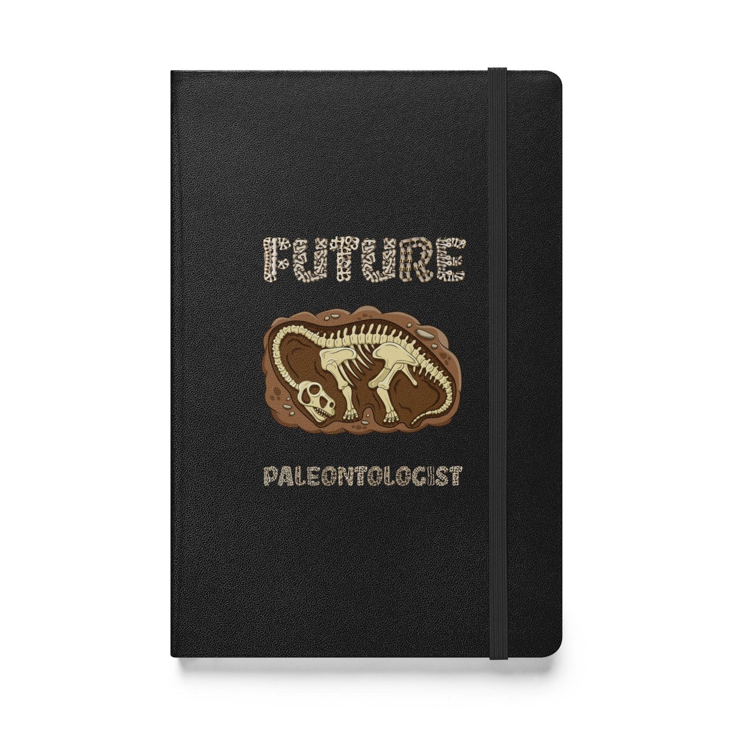 "Future Paleontologist" Dinosaur Hardcover Notebook/Journal Black