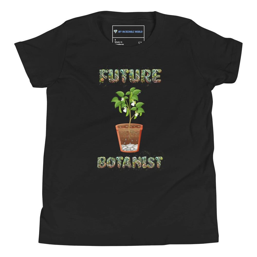 "Future Botanist" Plant Science T-Shirt for Kids (Youth/Kids) Black / S