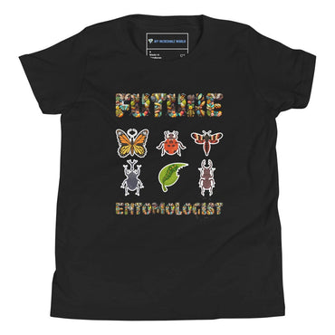 "Future Entomologist" Bugs & Insects T-Shirt for Kids (Youth/Kids) Black / S