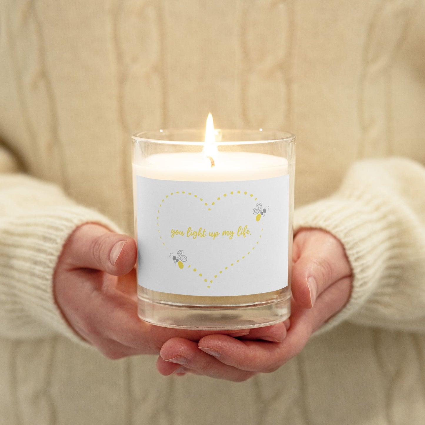 "You Light Up My Life" Firefly Soy Wax Candle