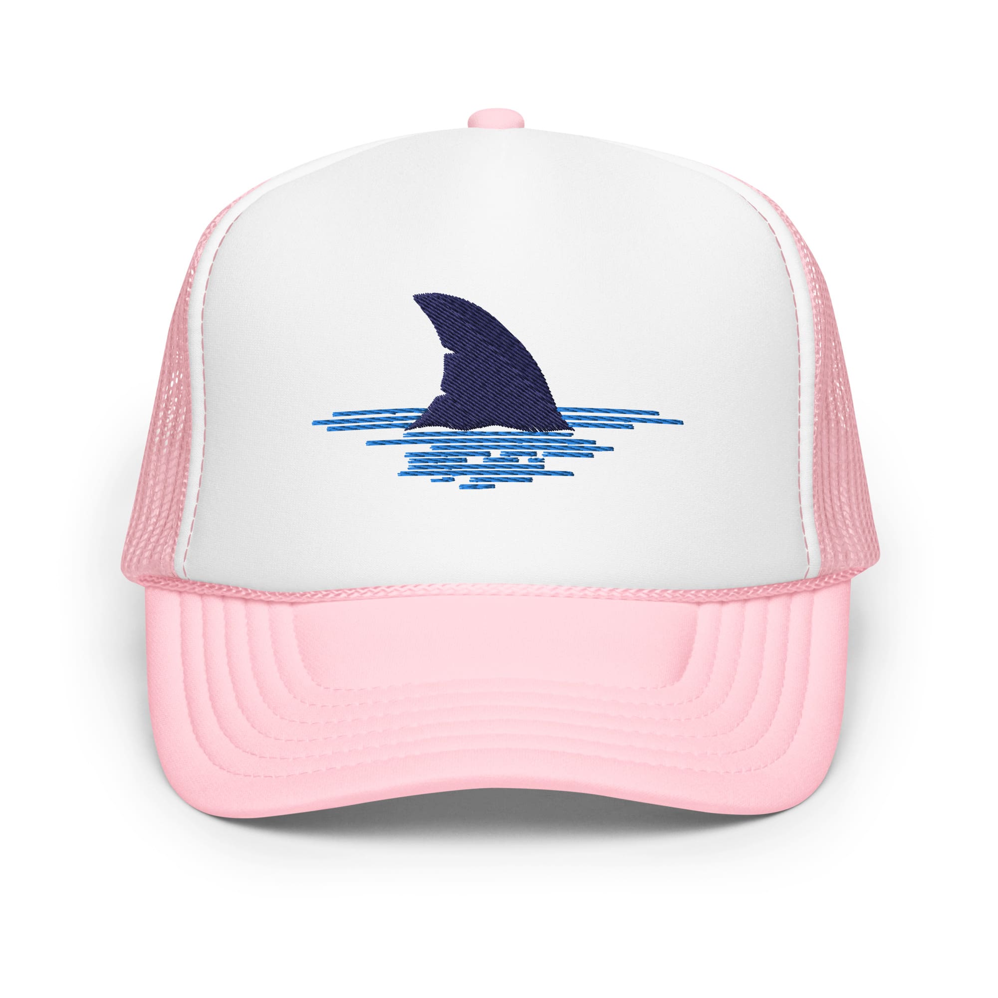 Shark Fin Foam Trucker Hat Light Pink / White / Light Pink