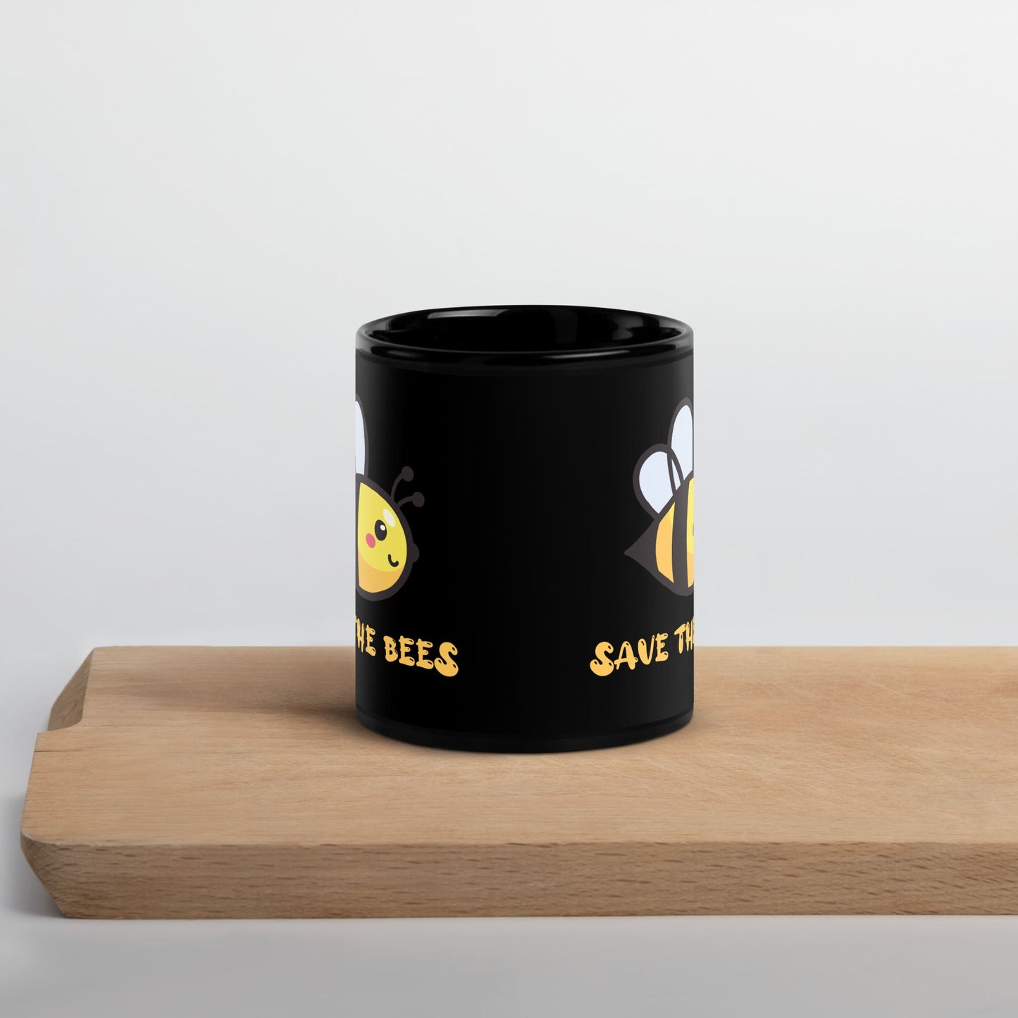 "Save the Bees" Black Coffee Mug