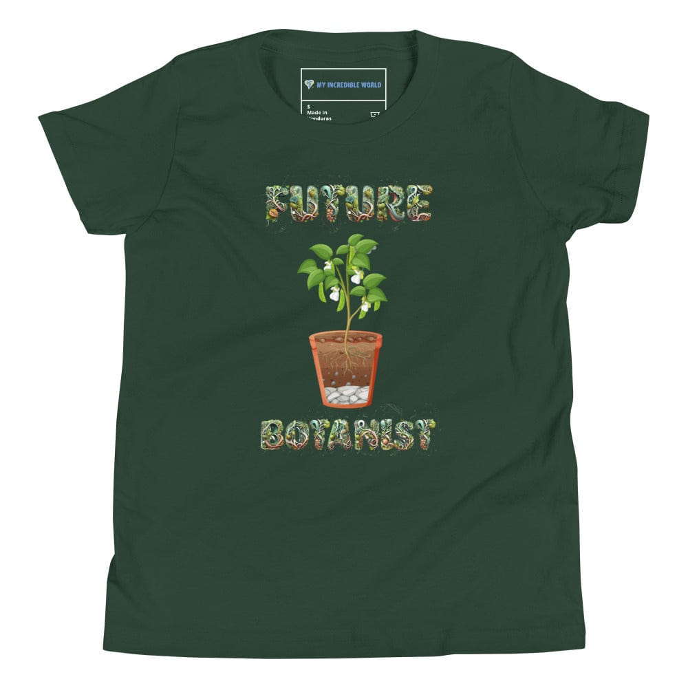 "Future Botanist" Plant Science T-Shirt for Kids (Youth/Kids) Forest / S