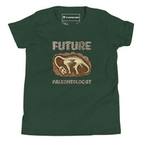 "Future Paleontologist" Dinosaur Bones T-Shirt for Kids (Youth/Kids) Forest / S