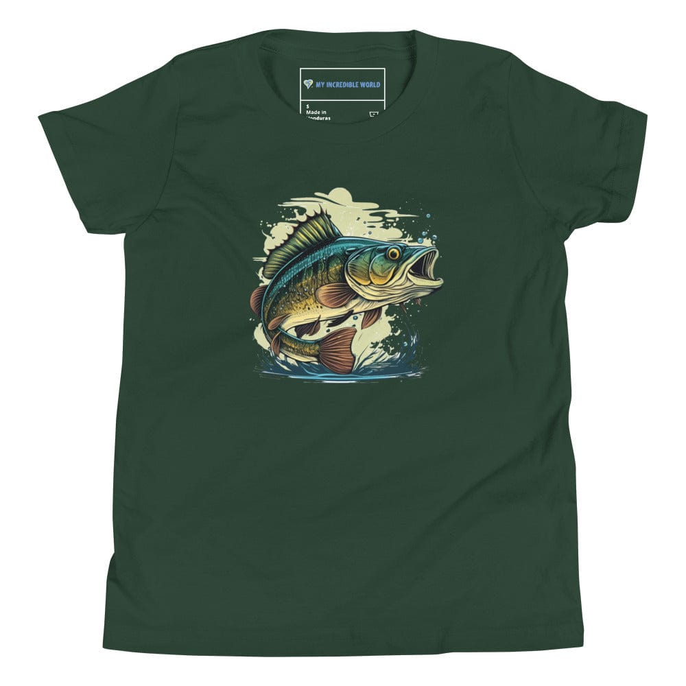 The Mighty Bass - Bass Fish / Fisherman T-Shirt for Kids/Youth – My  Incredible World