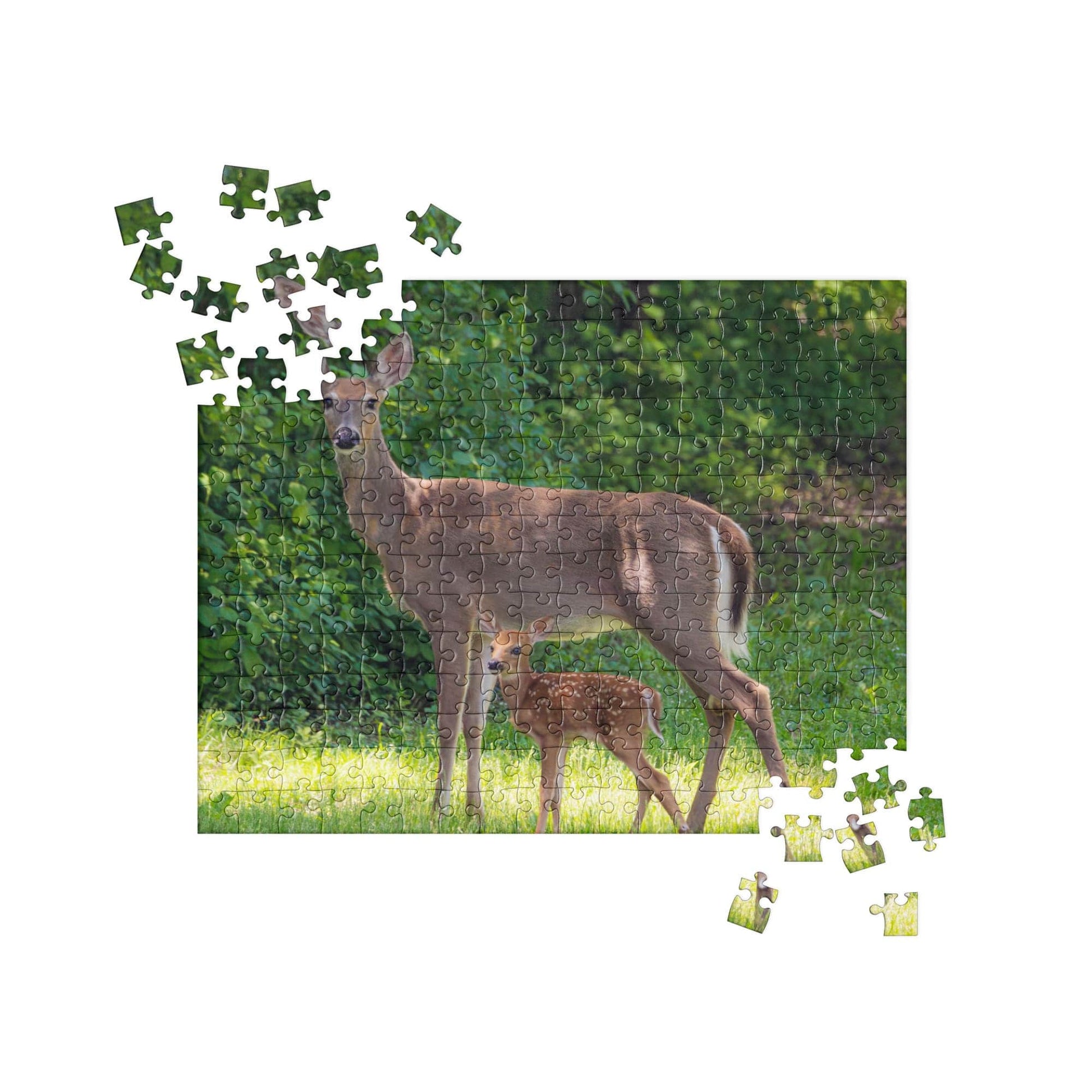 Doe and Young Fawn Jigsaw Puzzle (Deer) 252 pieces