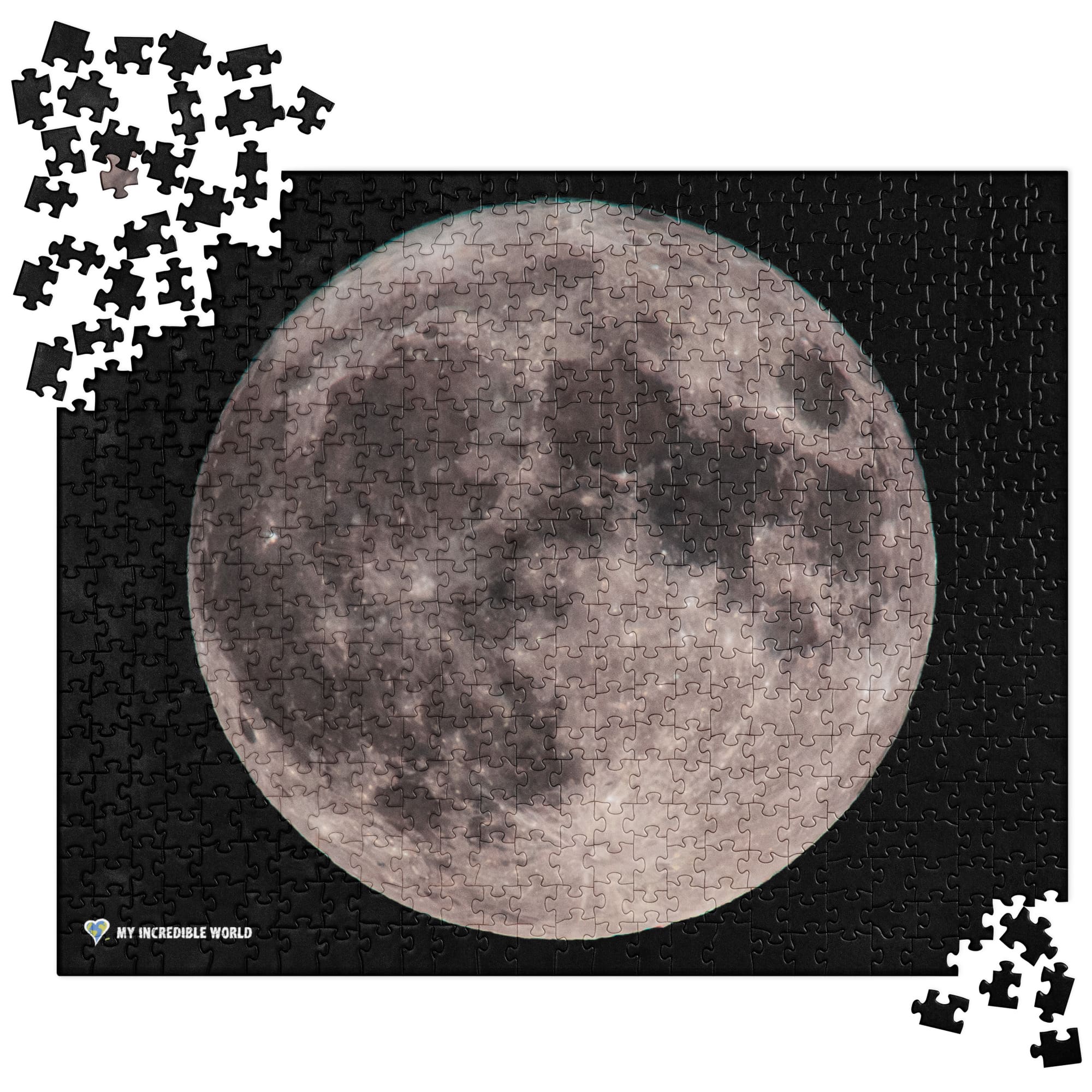 "Blue Moon Supermoon" Full Moon Jigsaw Puzzle 520 pieces