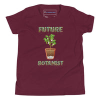 "Future Botanist" Plant Science T-Shirt for Kids (Youth/Kids) Maroon / S