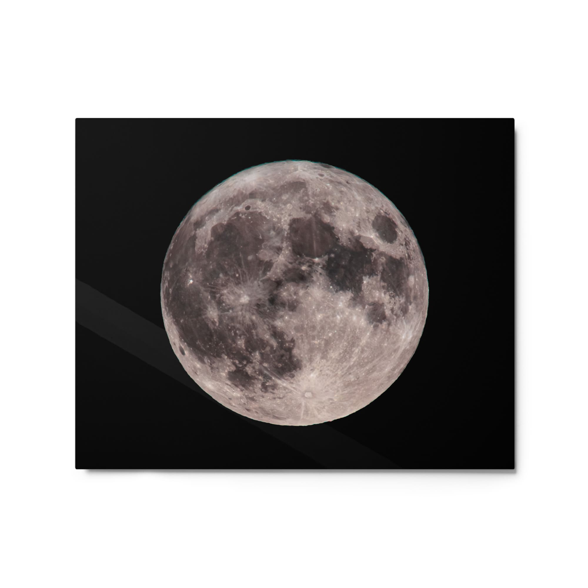 "Blue Moon Supermoon" Full Moon Glossy Metal Print 16×20