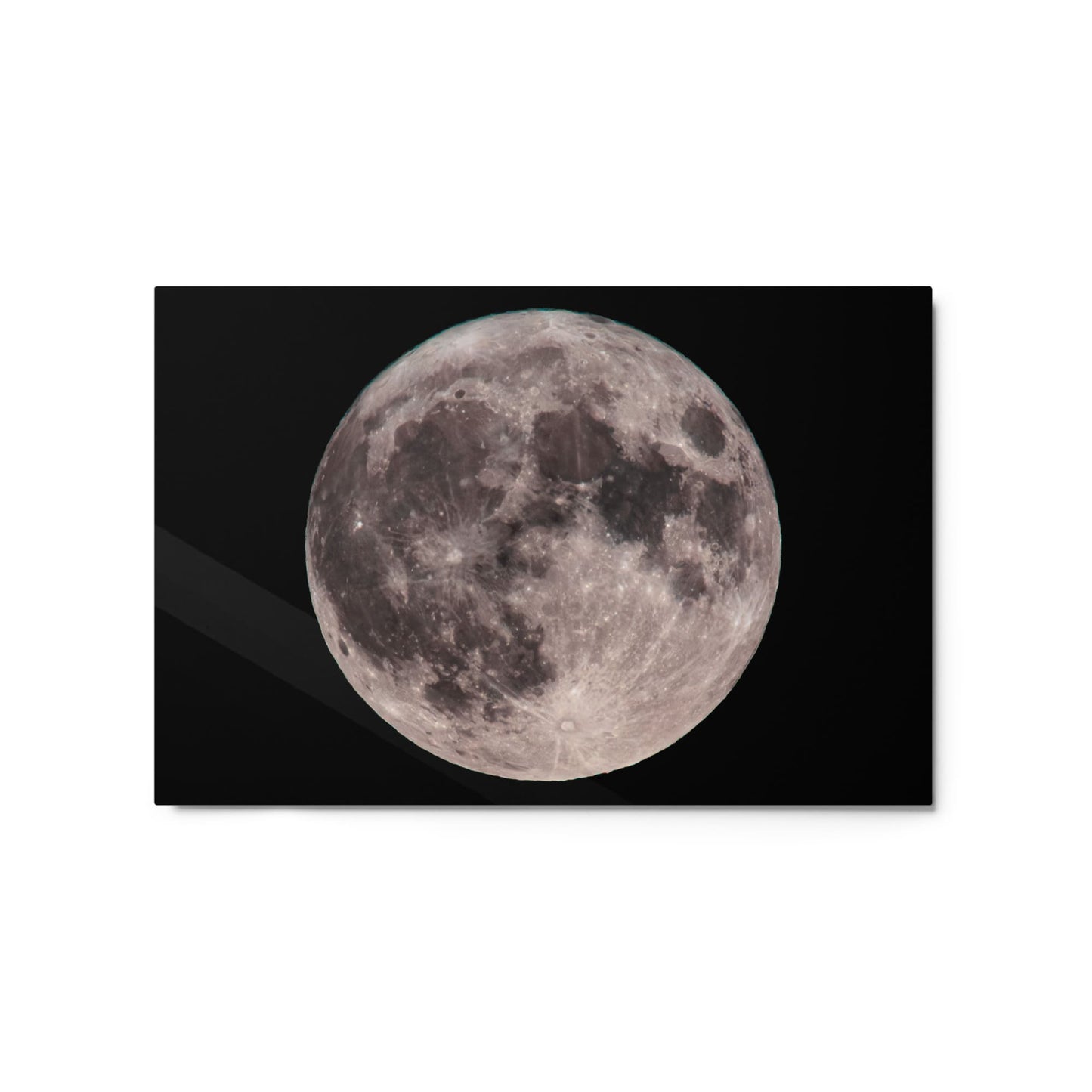 "Blue Moon Supermoon" Full Moon Glossy Metal Print 20×30