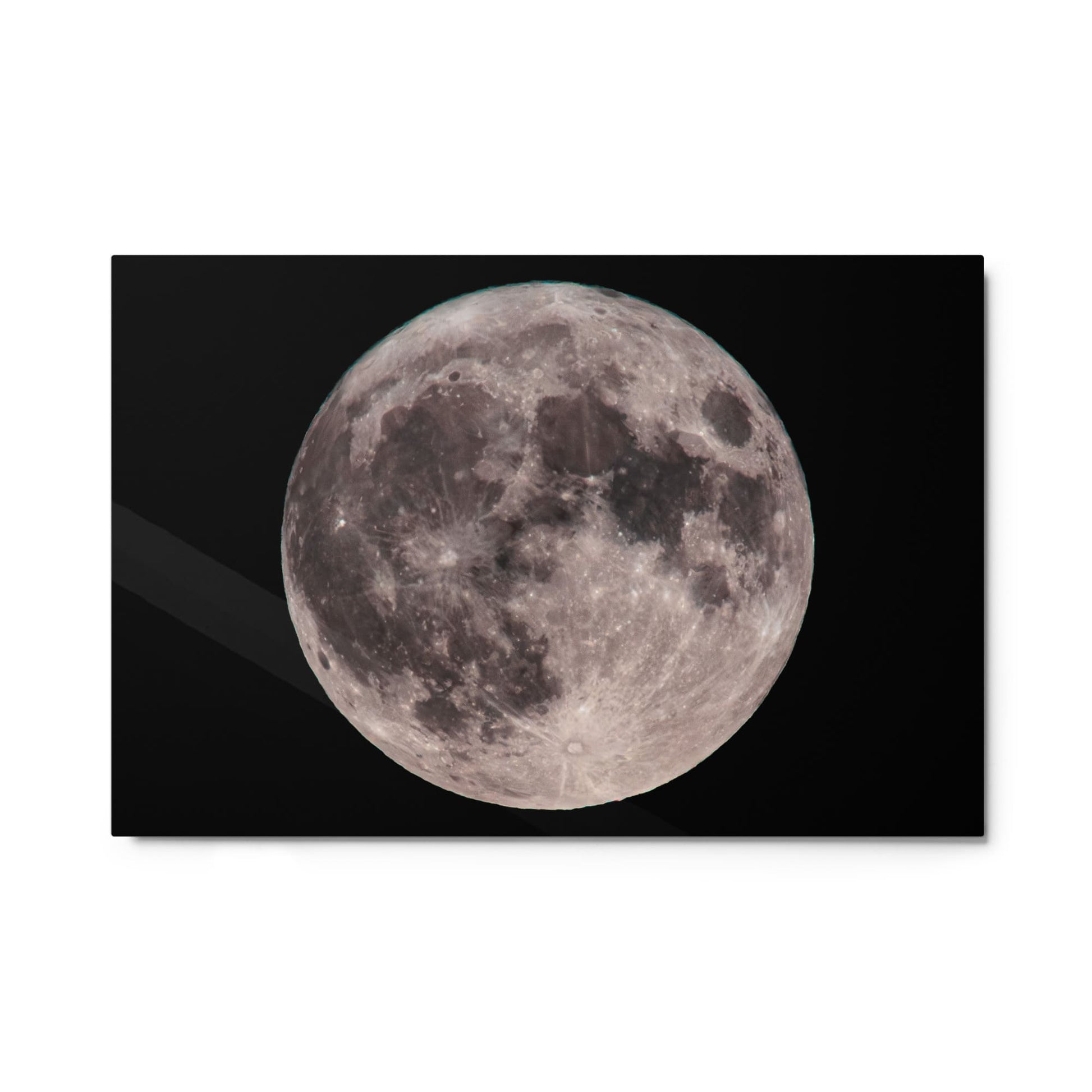 "Blue Moon Supermoon" Full Moon Glossy Metal Print 24×36