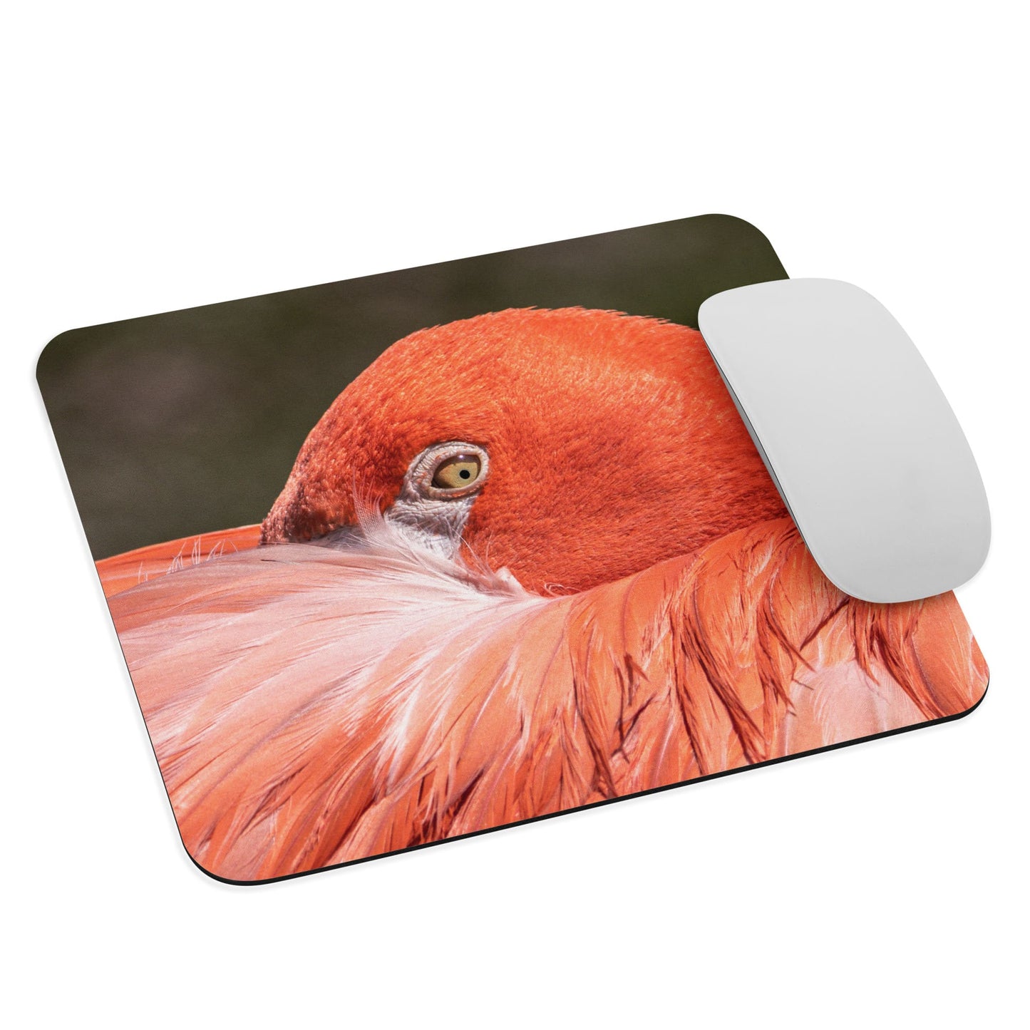 "Flamingo's Gaze" Flamingo Mousepad