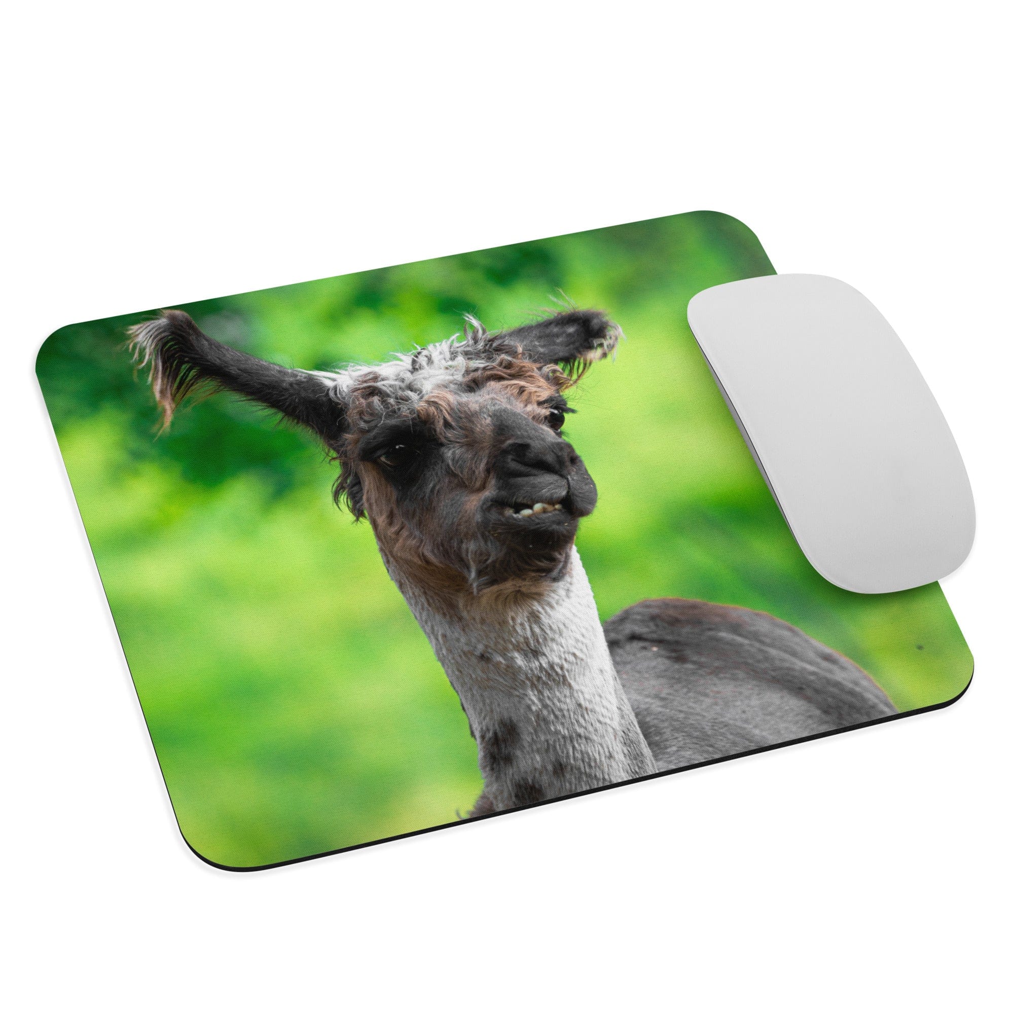 "Puzzled Lllama" Llama Mousepad