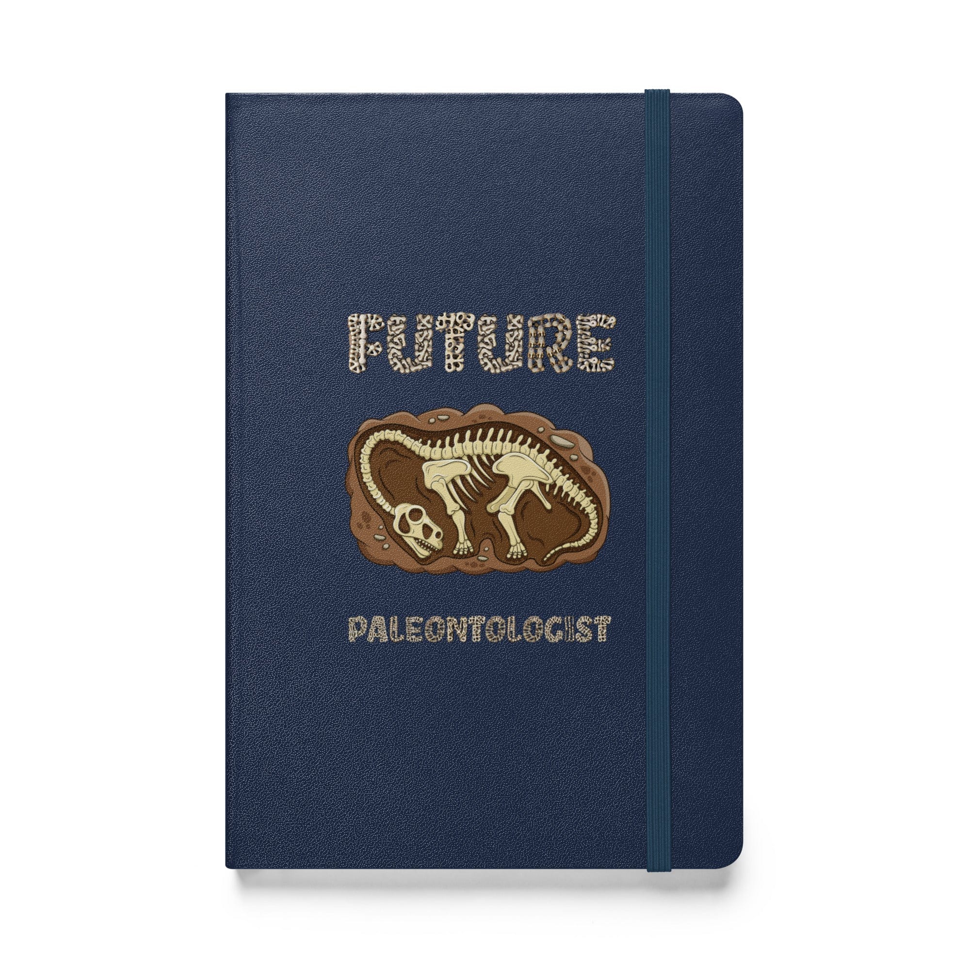 "Future Paleontologist" Dinosaur Hardcover Notebook/Journal Navy