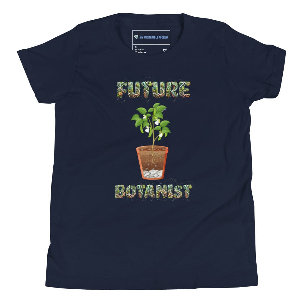 "Future Botanist" Plant Science T-Shirt for Kids (Youth/Kids) Navy / S