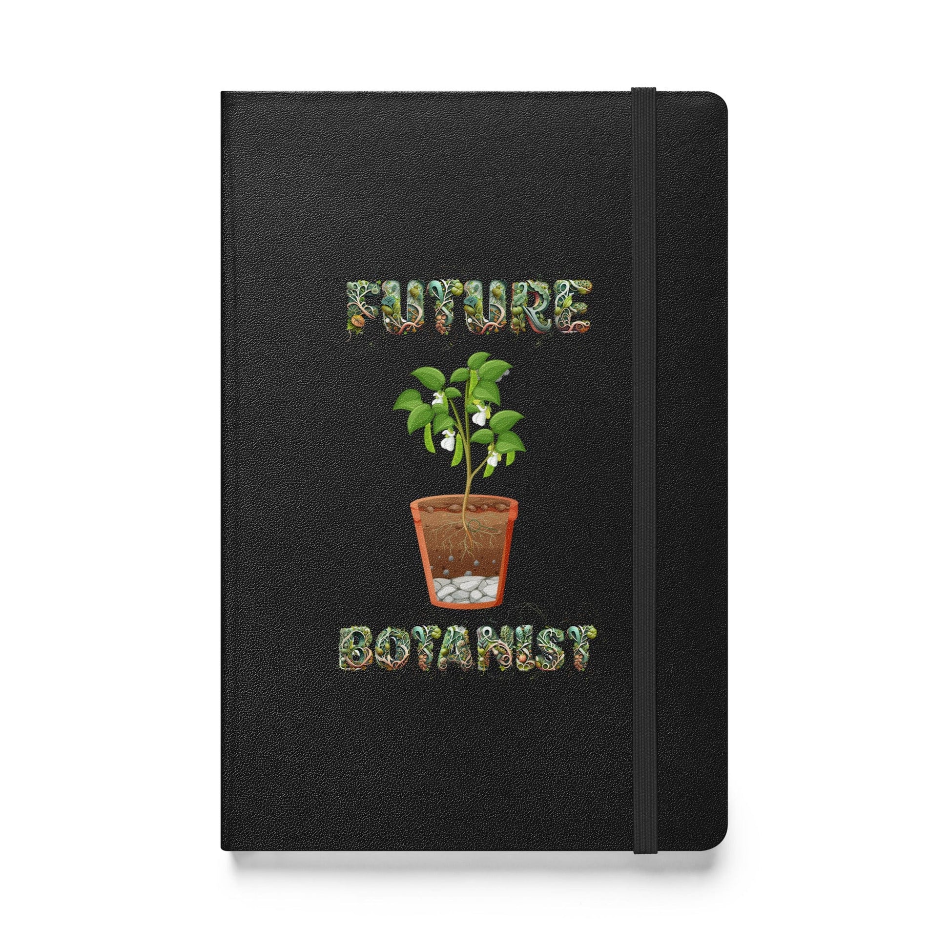 "Future Botanist" Plant Scientist Hardcover Notebook/Journal Black