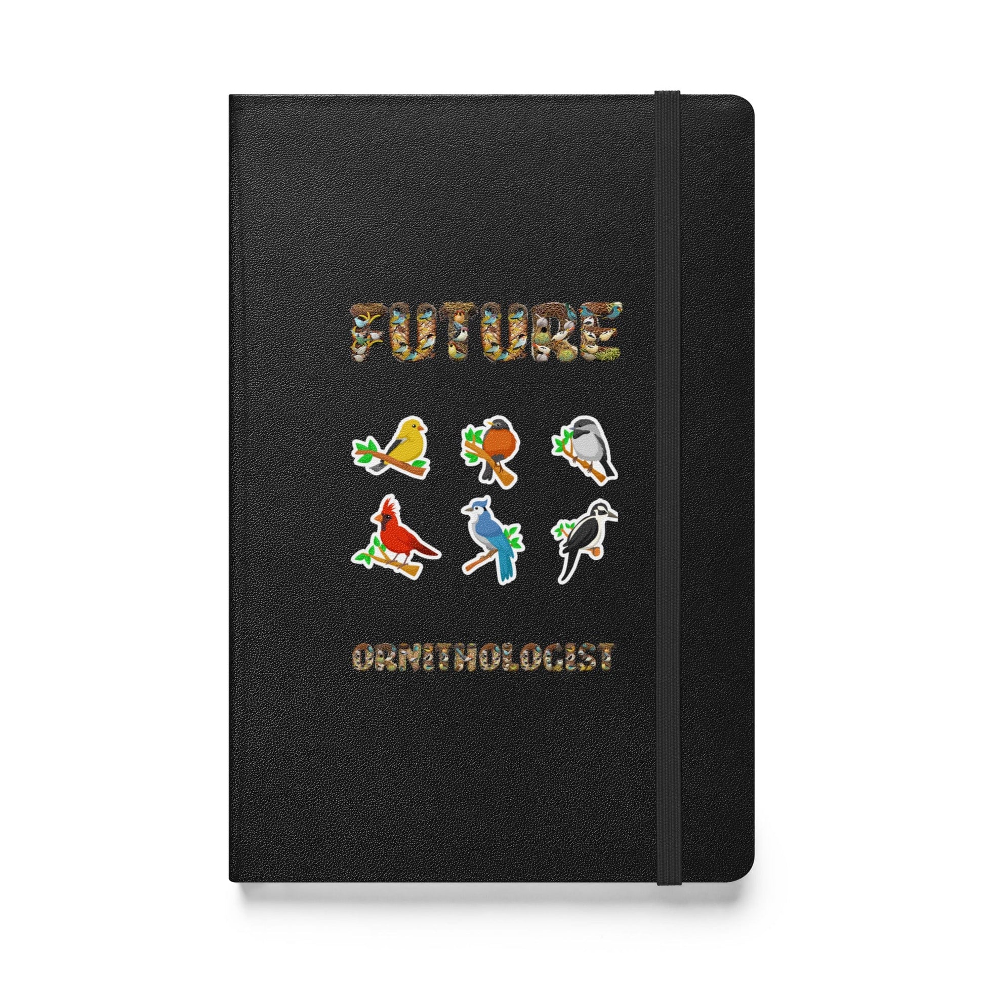 "Future Ornithologist" Bird Lovers Hardcover Notebook/Journal Black