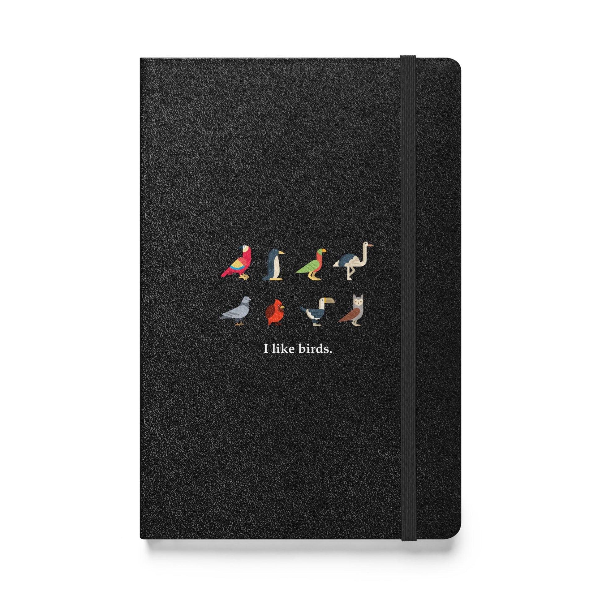 "I Like Birds" Bird Journal / Notebook Black