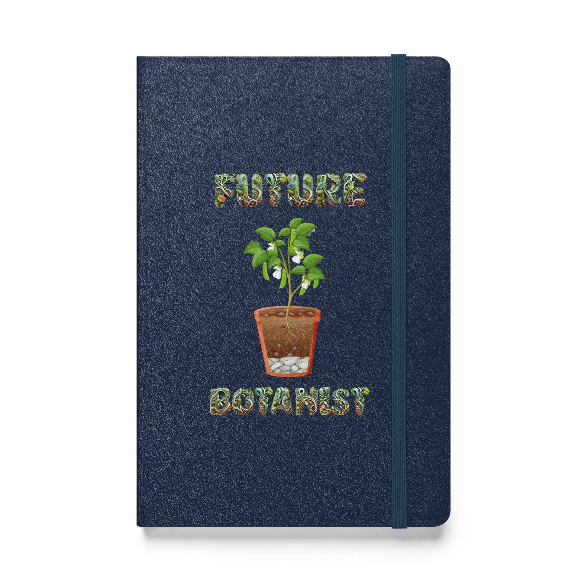 "Future Botanist" Plant Scientist Hardcover Notebook/Journal Navy