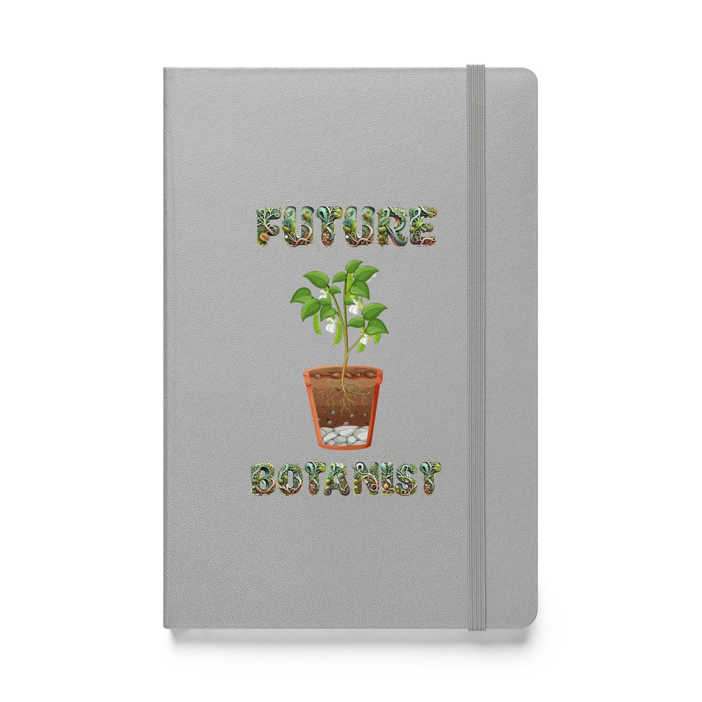 "Future Botanist" Plant Scientist Hardcover Notebook/Journal Silver