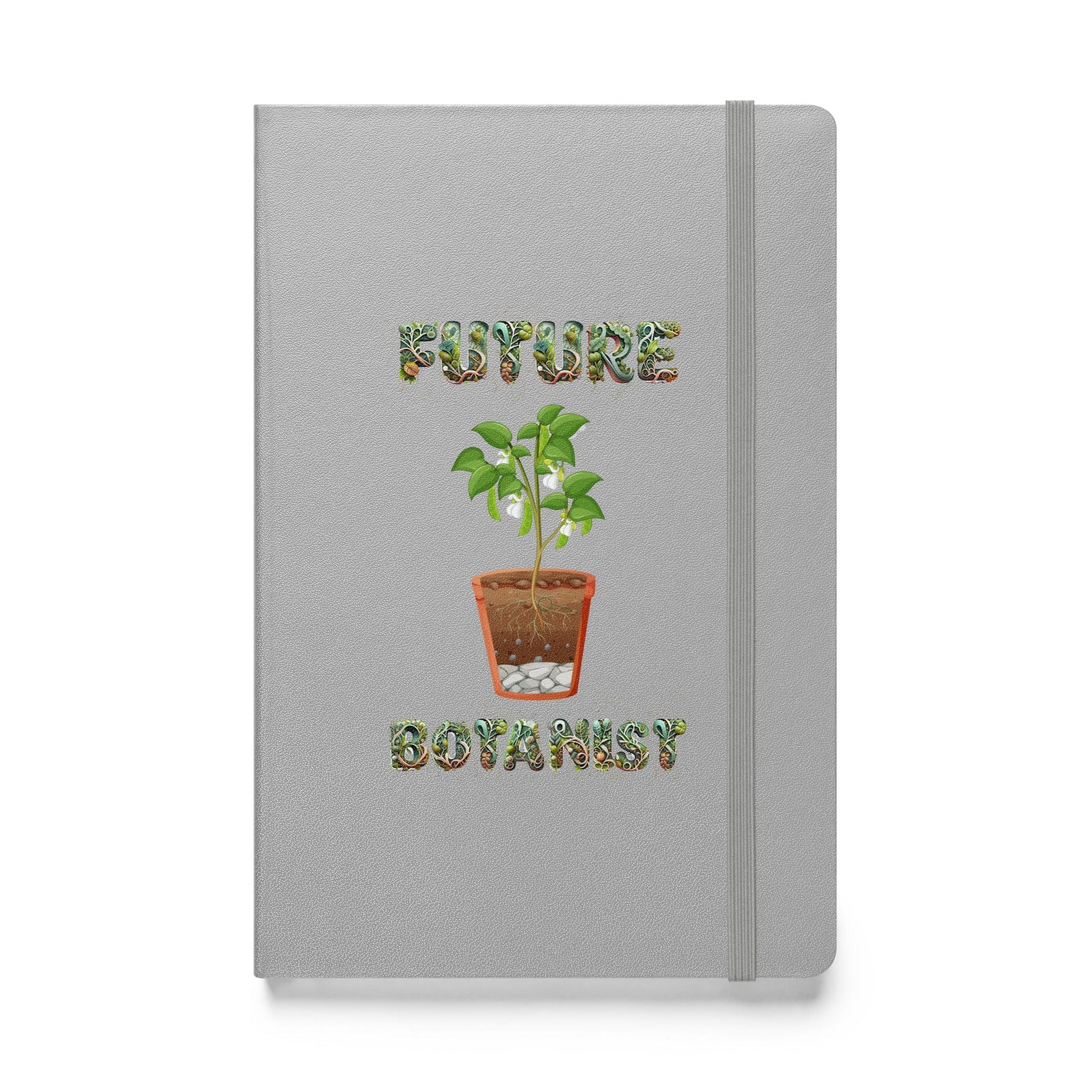 "Future Botanist" Plant Scientist Hardcover Notebook/Journal Silver