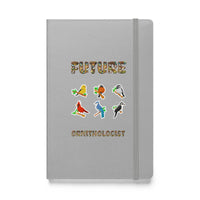 "Future Ornithologist" Bird Lovers Hardcover Notebook/Journal Silver