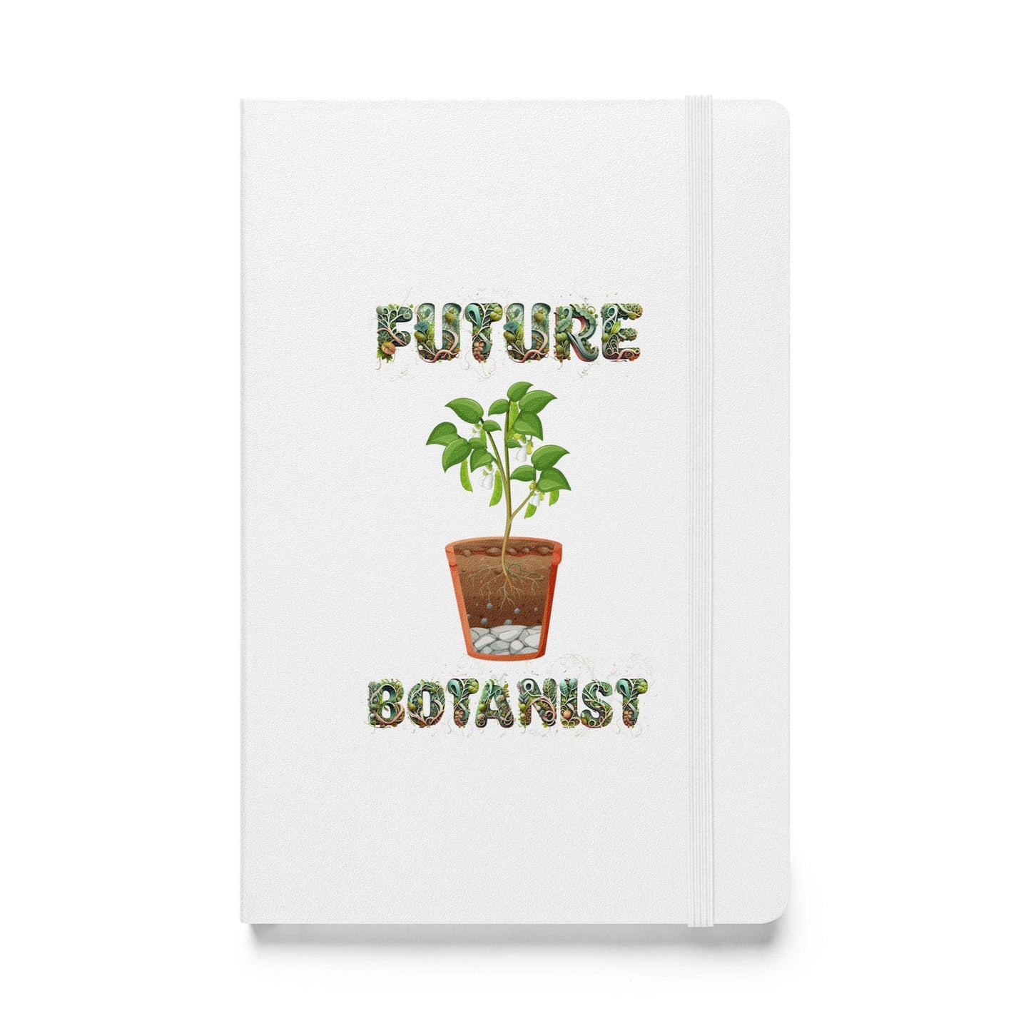 "Future Botanist" Plant Scientist Hardcover Notebook/Journal White