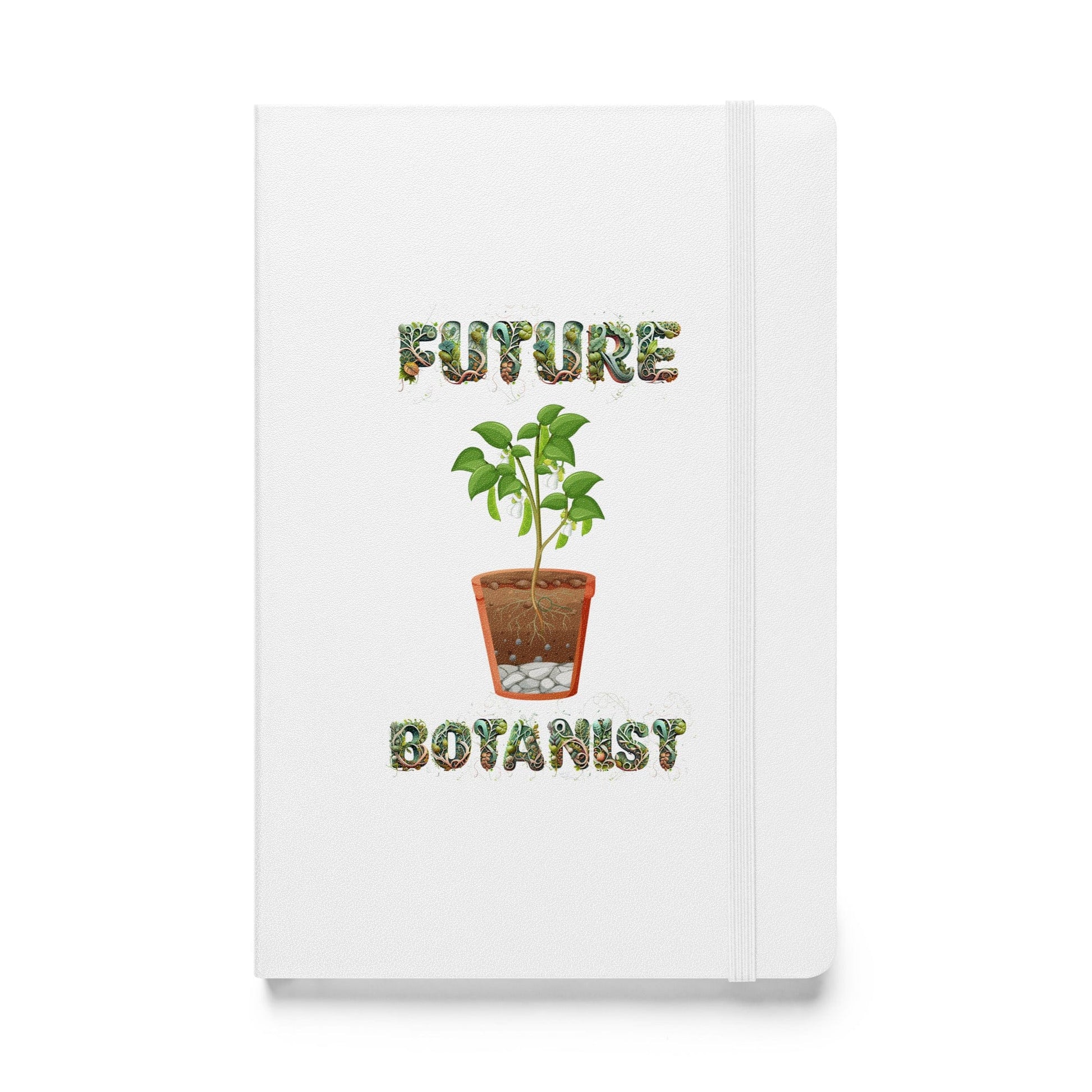 "Future Botanist" Plant Scientist Hardcover Notebook/Journal White