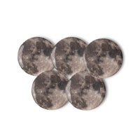 “Blue Moon Supermoon” Full Moon Pins/Buttons (Set of 5)