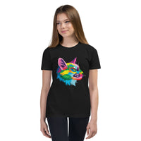 "Rainbow Cat" Cat Profile T-Shirt (Women's) (The Rainbow Collection)