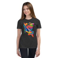 "Rainbow Tree Frog" Tree Frog T-Shirt (Youth/Kids) (The Rainbow Collection)