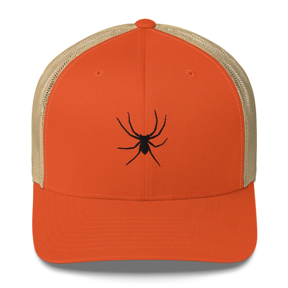 Spooky Spider Trucker Cap Rustic Orange/ Khaki