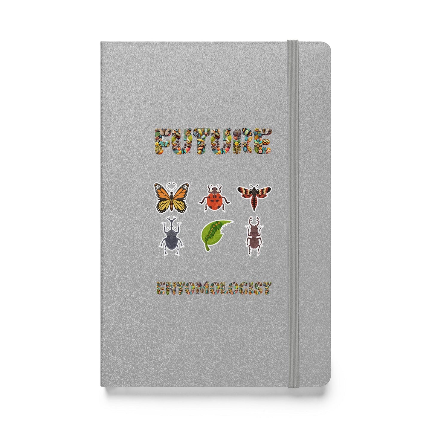 "Future Entomologist" Bugs & Insects Hardcover Notebook/Journal Silver