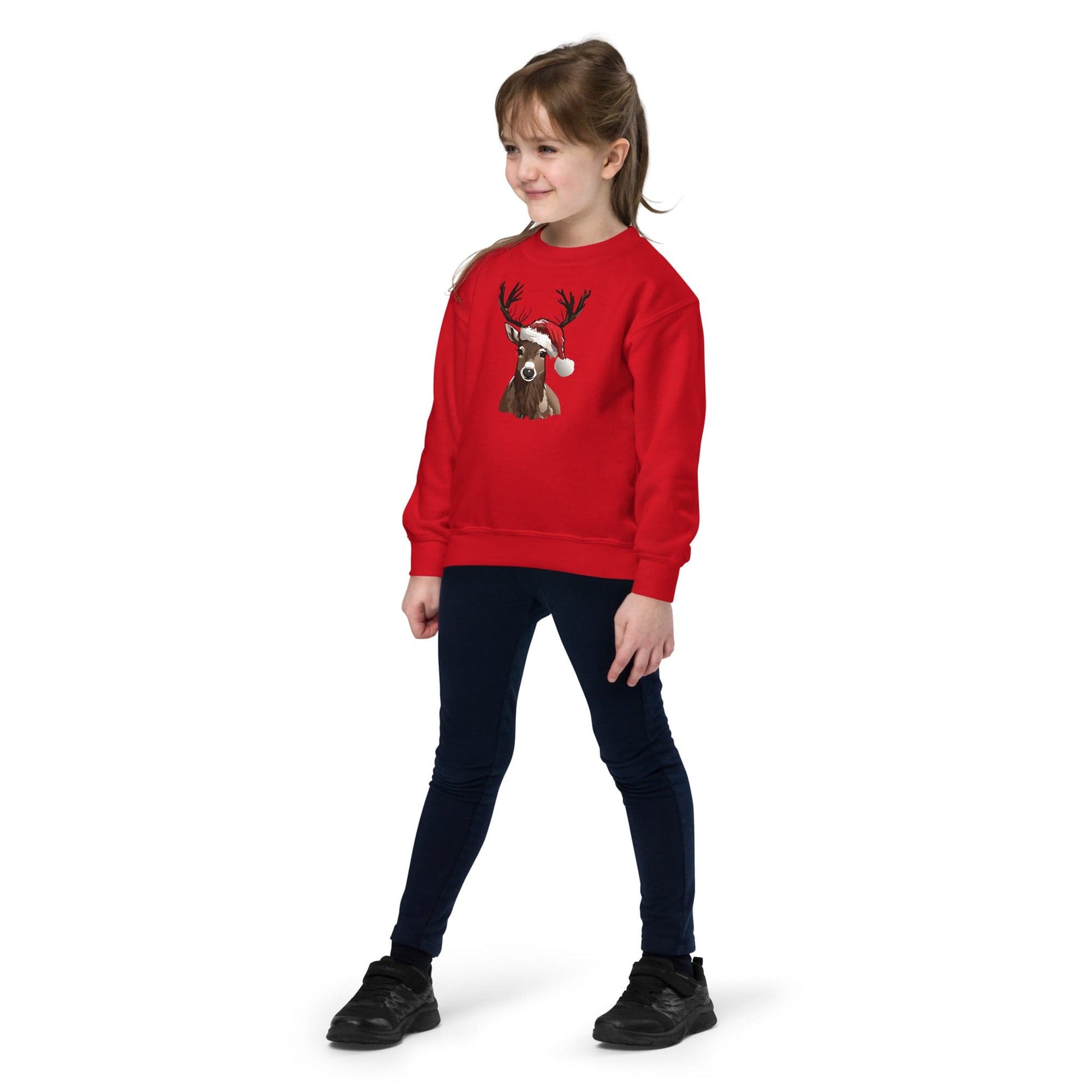 "Christmas Reindeer" Reindeer Sweatshirt (Kids/Youth Unisex)