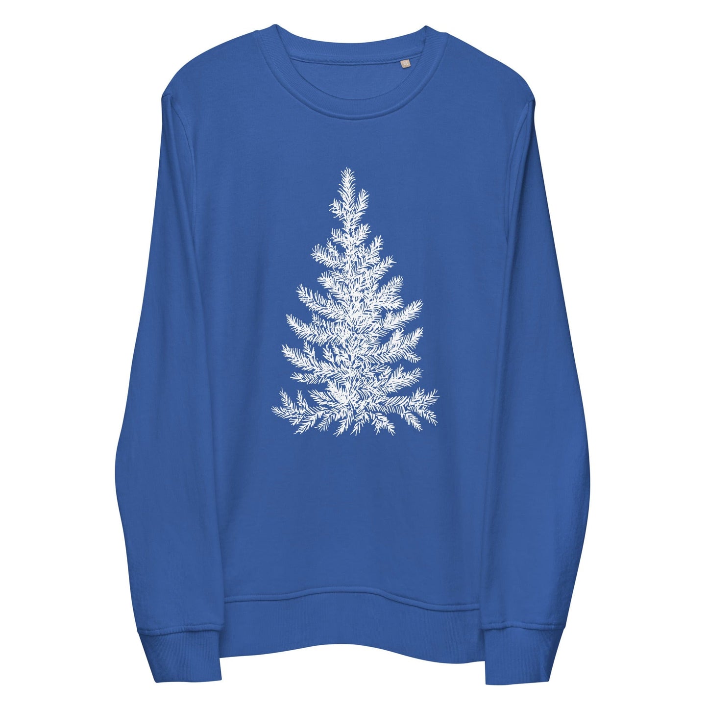 Christmas Tree Sketch Sweatshirt - Organic (Adult Unisex) Royal Blue / S