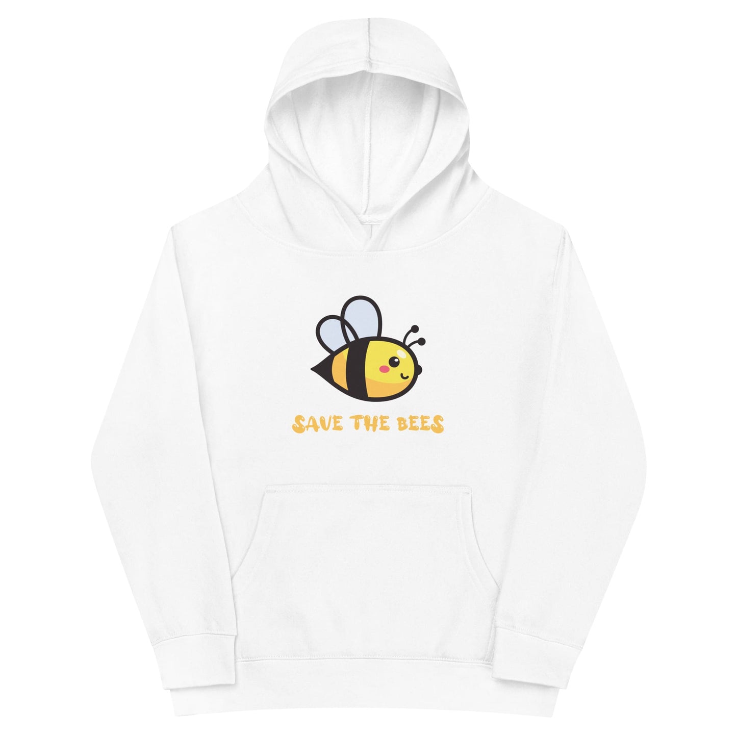 "Save the Bees" Youth Fleece Hoodie S / White