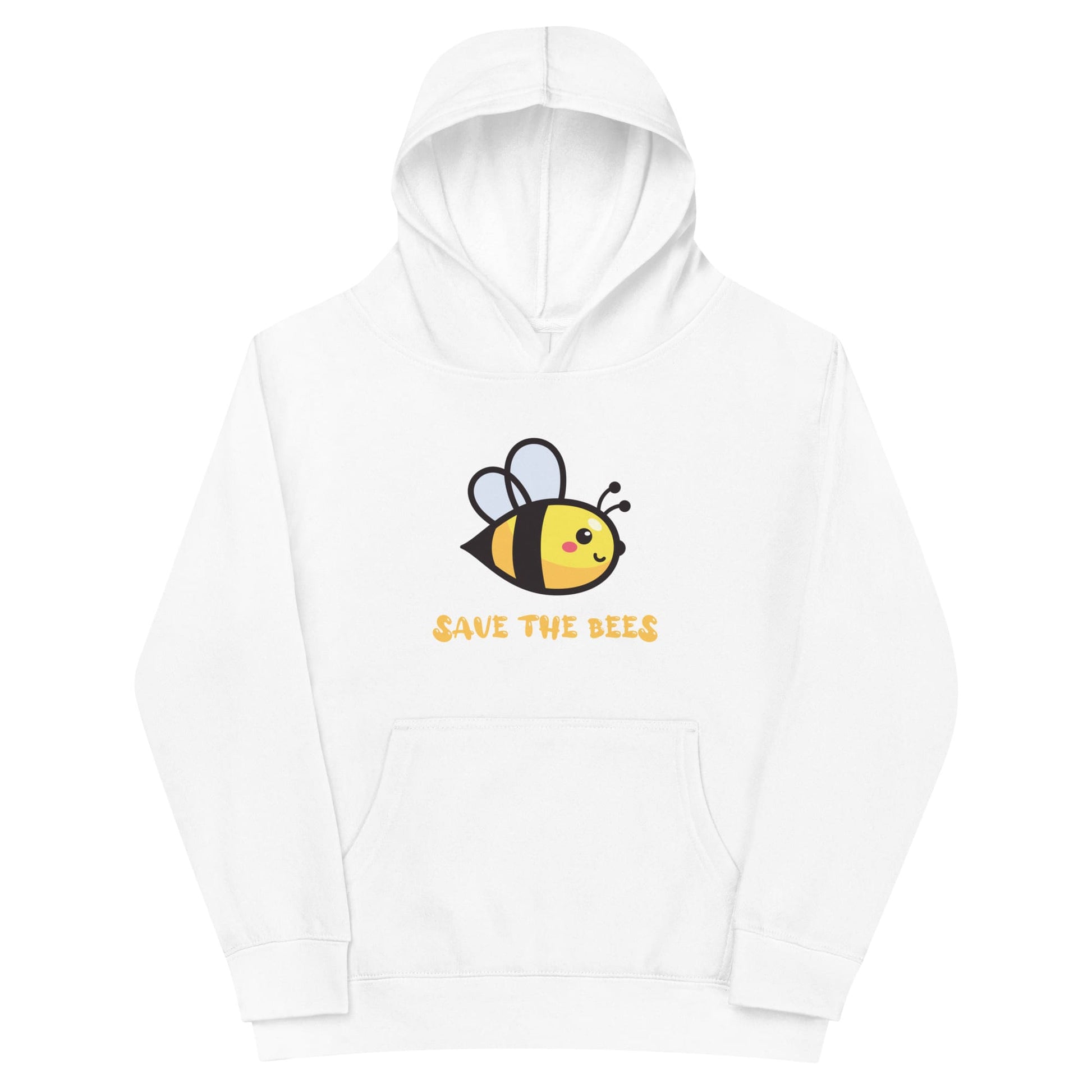 "Save the Bees" Youth Fleece Hoodie S / White