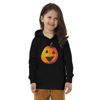 "Watercolor Jack-o-Lantern" Eco Hoodie (Youth/Kids)