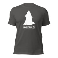 "Bats Are Incredible" Bat T-Shirt - White Print (Adult Unisex) Asphalt / S