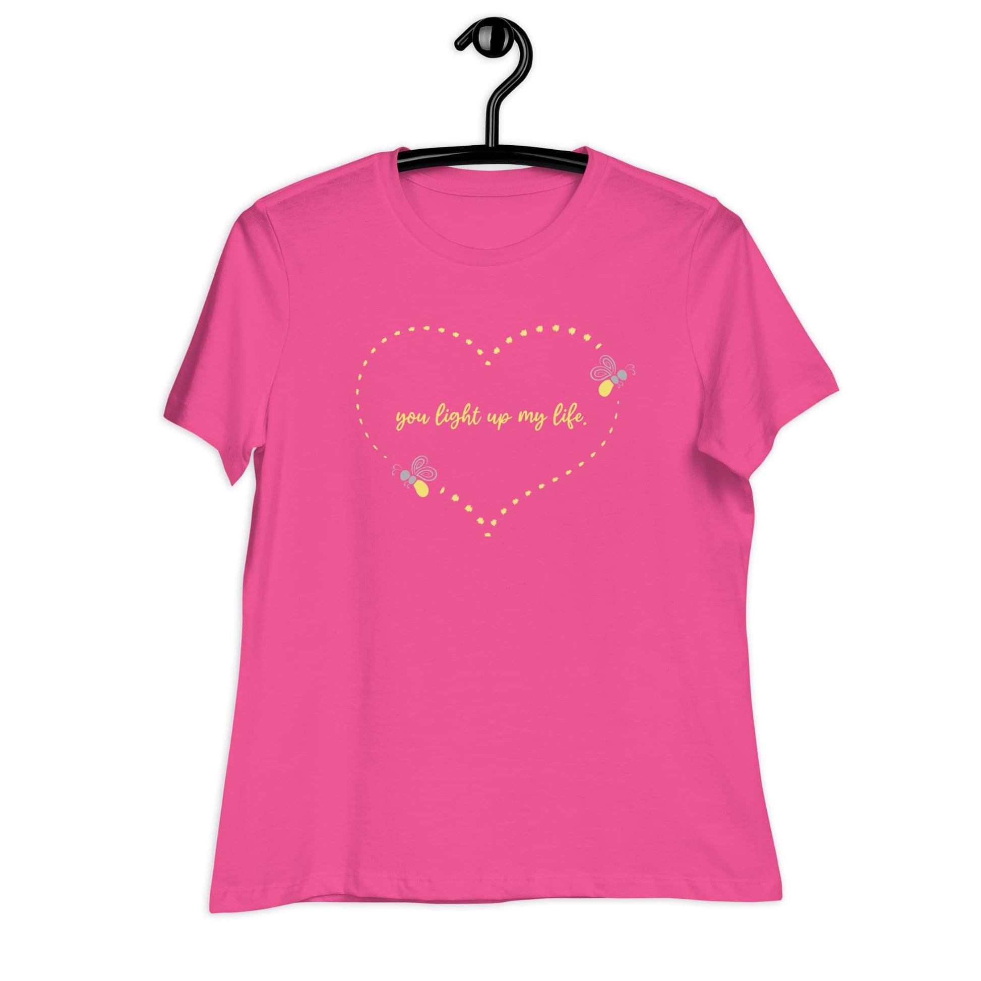 "You Light Up My Life" Firefly Women's T-Shirt Berry / S