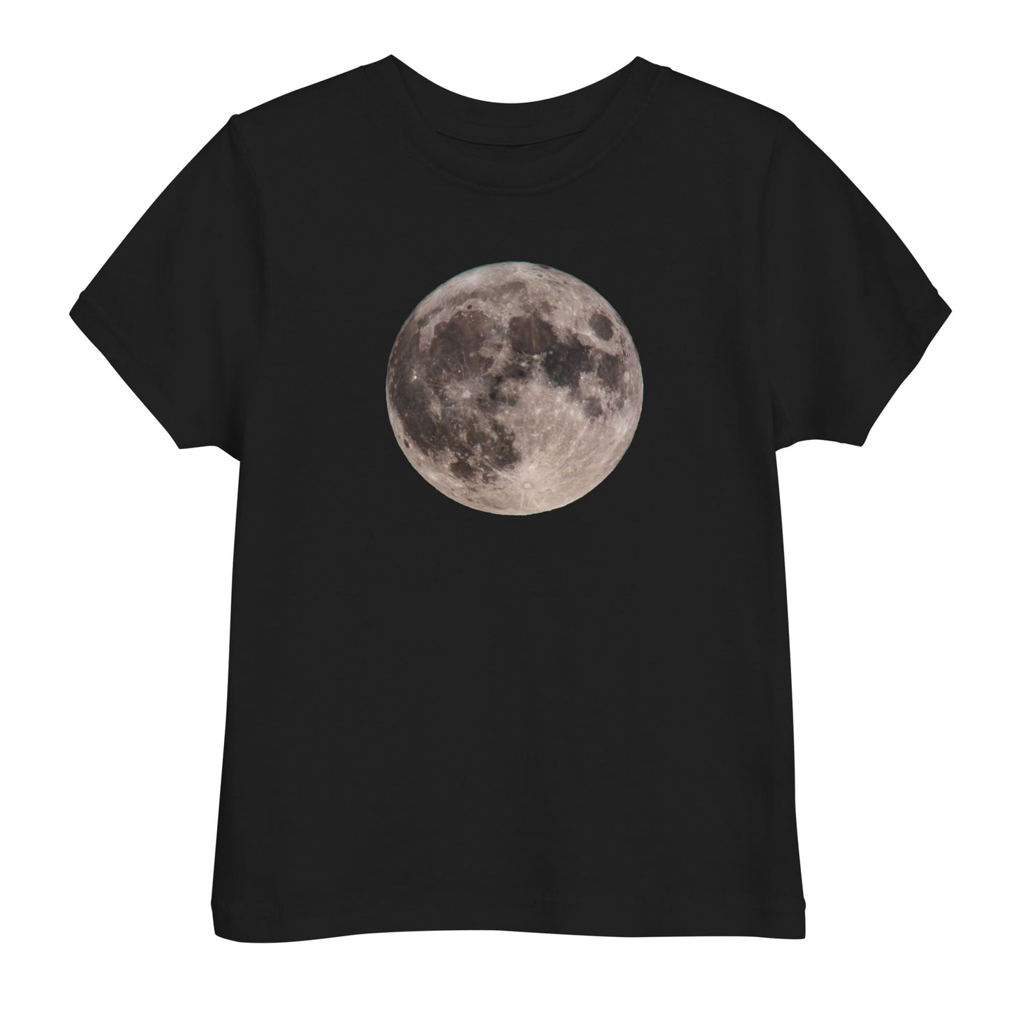 “Blue Moon Supermoon” Full Moon T-Shirt for Toddlers Black / 2