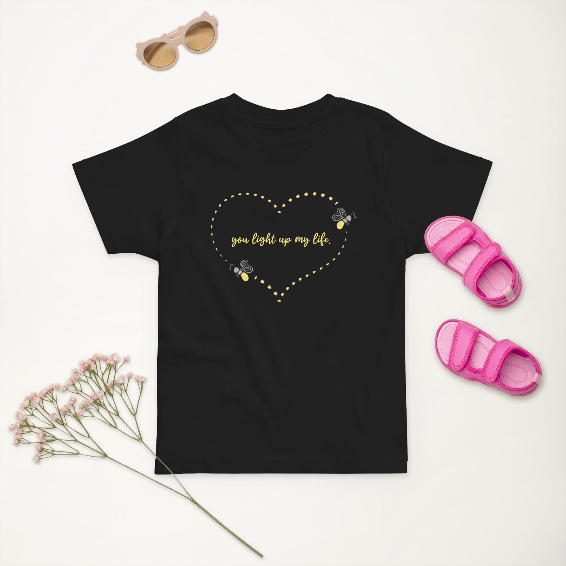 "You Light Up My Life" Firefly T-Shirt for Toddlers Black / 2