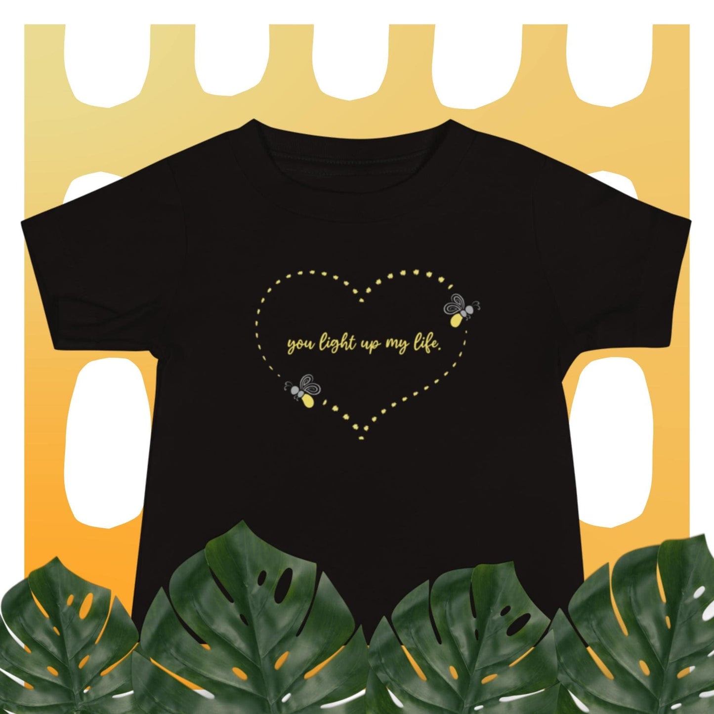 "You Light Up My Life" Firefly T-Shirt for Babies Black / 6-12m