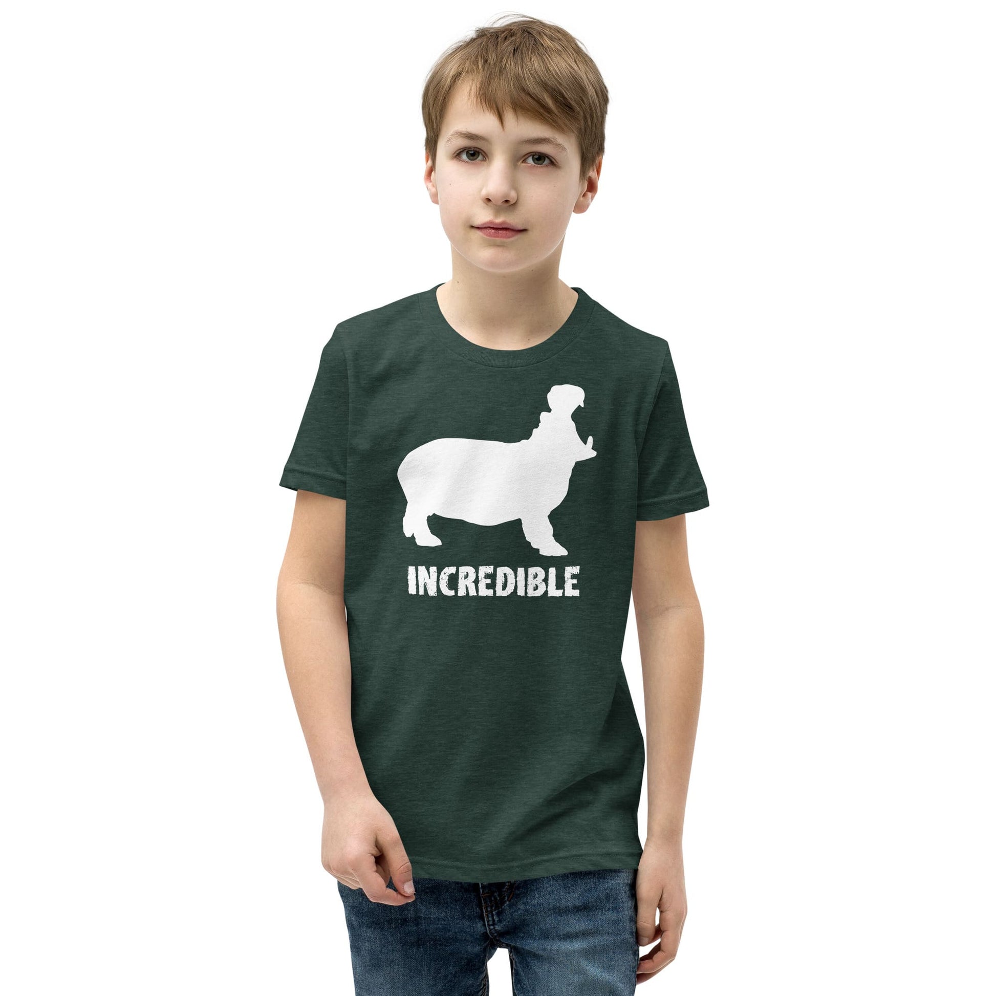 "Hippos are Incredible" T-Shirt (Youth Sizes) Black / S