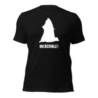 "Bats Are Incredible" Bat T-Shirt - White Print (Adult Unisex) Black / XS