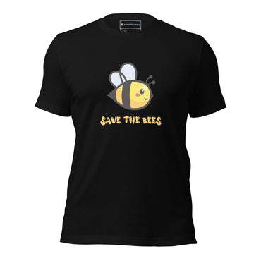 "Save the Bees" Bee T-Shirt (Unisex) Black / XS