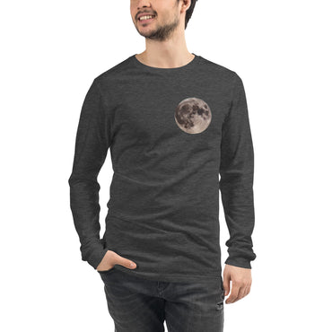 “Blue Moon Supermoon” Full Moon Long-Sleeve T-Shirt (Adult Unisex)