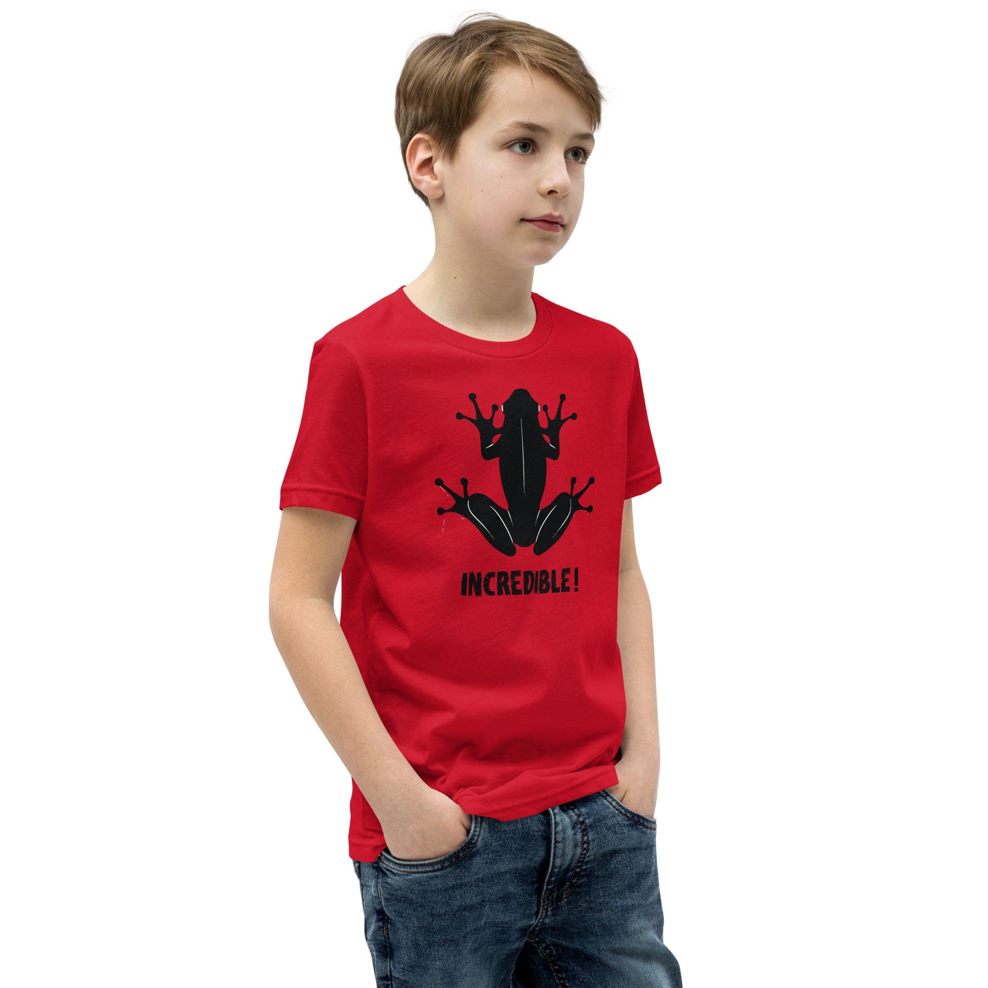 "Frogs Are Incredible" Frog T-Shirt for Youth/Kids (Black Print)